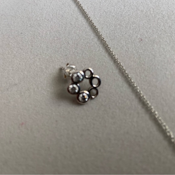 🎾Sterling Silver Necklace & Earring Set - Picture 7 of 8